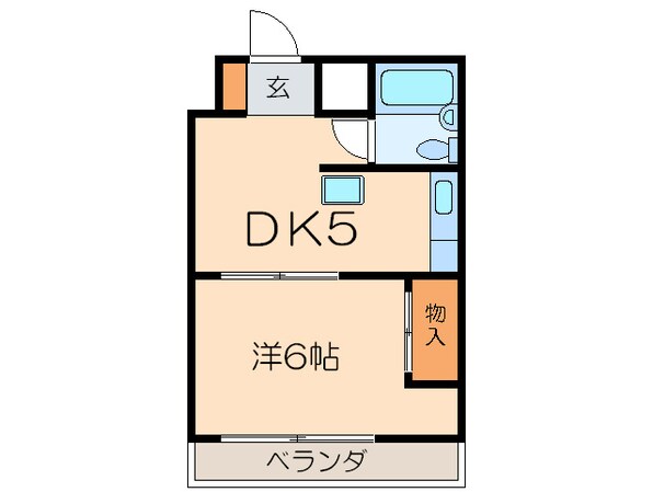 西日置マンションの物件間取画像